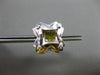 ESTATE LARGE .74CT FANCY YELLOW DIAMOND 14KT WHITE GOLD 3D X LOVE STUD EARRINGS