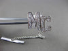ESTATE .30CT DIAMOND 14KT WHITE & YELLOW GOLD PAVE " MC " INITIAL PIN #23769