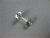ESTATE .33CT DIAMOND 14KT WHITE GOLD ROUND CLUSTER SOLITAIRE BEZEL STUD EARRINGS