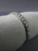 ESTATE .35CT DIAMOND 18KT WHITE GOLD 14 STONE SEMI ETERNITY ANNIVERSARY RING