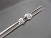 ESTATE .50CT DIAMOND 14KT WHITE GOLD CLASSIC SCREW BACK STUD EARRINGS #19452