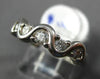 ESTATE .42CT DIAMOND PLATINUM 3D CLASSIC FIVE STONE MULTI WAVE ANNIVERSARY RING