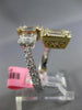 ESTATE WIDE 2.40CT DIAMOND 18KT TRI COLOR GOLD 3D SEMI ETERNITY CRISS CROSS RING