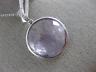 ESTATE LARGE 14.57CT DIAMOND & AAA AMETHYST 14KT WHITE GOLD 3D FLOATING PENDANT