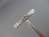 ESTATE .47CT DIAMOND 14KT WHITE GOLD FILIGREE ETERNITY ANNIVERSARY RING #25988