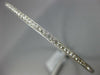 1.55CT DIAMOND 18K WHITE GOLD ROUND INFINITY MILGRAIN ETERNITY BANGLE BRACELET