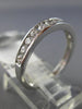 ESTATE .50CT DIAMOND 14KT WHITE GOLD 11 STONE CHANNEL WEDDING ANNIVERSARY RING