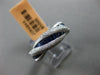 ESTATE 1.61CT DIAMOND & SAPPHIRE 14KT WHITE GOLD CRISS CROSS SEMI ETERNITY RING