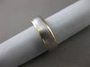 ESTATE WIDE 14KT WHITE & YELLOW GOLD CLASSIC WEDDING ANNIVERSARY RING 6mm #23554