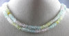 ESTATE 70.91CT DIAMOND & AAA MULTI COLOR AQUAMARINES 18KT WHITE GOLD 3D NECKLACE