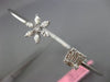 .48CT ROUND BAGUETTE & MARQUISE DIAMOND 18K WHITE GOLD SQUARE STAR FLOWER BANGLE