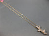 ESTATE 1.37CT PINK DIAMOND 18K WHITE & ROSE GOLD 3D BY THE YARD LEAF NECKLACE