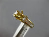 ESTATE 1.58CT DIAMOND 18KT YELLOW GOLD 6 PRONG SEMI MOUNT ENGAGEMENT RING #20856