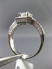 ESTATE GIA 1.42CT DIAMOND 14KT WHITE GOLD 3D HALO OCTAGON ENGAGEMENT RING #22024