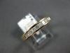 ESTATE .46CT DIAMOND 14KT YELLOW GOLD 3D PRINCESS CUT ANNIVERSARY RING #15774