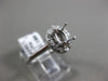 ESTATE .16CT DIAMOND 14KT WHITE GOLD OVAL FOUR PRONG SEMI MOUNT ENGAGEMENT RING