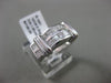 ESTATE WIDE 1CT PRINCESS CUT DIAMOND 14KT WHITE GOLD SEMI DOME ANNIVERSARY RING