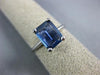 ESTATE 1.50CT AAA SAPPHIRE 14KT WHITE GOLD EMERALD CUT SOLITAIRE ENGAGEMENT RING