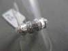 ESTATE 1.59CT BAGUETTE & ROUND DIAMOND 18KT WHITE GOLD 3D ANNIVERSARY RING