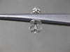 ESTATE .39CT ROUND DIAMOND 18KT WHITE GOLD OVAL CLUSTER STUD EARRINGS BEAUTIFUL