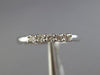 ESTATE .15CT DIAMOND 14KT WHITE GOLD 3D FIVE STONE WEDDING ANNIVERSARY RING 2mm
