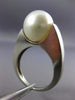 ESTATE LARGE AAA SOUTH SEA PEARL PLATINUM 3D CLASSIC FRIENDSHIP LOVE RING #26405