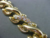 ESTATE WIDE & LONG 2.10CT DIAMOND 14KT YELLOW GOLD 3D INTERTWINING BRACELET