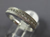 ESTATE .25CT DIAMOND 14K WHITE GOLD 3D CLASSIC MILGRAIN CHANNEL ANNIVERSARY RING