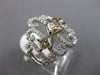 LARGE 1.60CT WHITE & CHOCOLATE FANCY DIAMOND 18KT WHITE GOLD 3D ANNIVERSARY RING