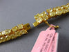 ESTATE EXTRA LARGE 69.55CT FANCY YELLOW DIAMOND 18KT YELLOW GOLD 3 ROW NECKLACE