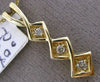 ESTATE .08CT DIAMOND 14KT YELLOW GOLD GRADUATING SQUARE JOURNEY FLOATING PENDANT