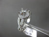 ESTATE .38CT DIAMOND 14KT WHITE GOLD HALO INFINITY SEMI MOUNT ENGAGEMENT RING
