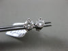 ESTATE .56CT DIAMOND 14KT WHITE GOLD CLASSIC 3D 3 PRONG SOLITAIRE STUD EARRINGS