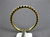 ESTATE .68CT DIAMOND 14KT YELLOW GOLD 2mm LOW SETTING ETERNITY ANNIVERSARY RING