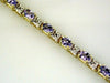 4.67CT DIAMOND & AAA TANZANITE 14KT YELLOW GOLD 3D OVAL & ROUND TENNIS BRACELET