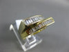 ESTATE .78CT BAGUETTE DIAMOND 14K TWO TONE GOLD CLASSIC DOUBLE SIDED RING #17723
