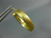 ESTATE 18KT YELLOW GOLD 3D CLASSIC MATTE HOOP EARRINGS #25141
