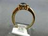 0.72CT DIAMOND & AAA SAPPHIRE 14KT 2 TONE GOLD 3D TEAR DROP HALO ENGAGEMENT RING