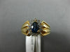0.72CT DIAMOND & AAA SAPPHIRE 14KT 2 TONE GOLD 3D TEAR DROP HALO ENGAGEMENT RING