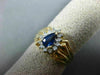 0.72CT DIAMOND & AAA SAPPHIRE 14KT 2 TONE GOLD 3D TEAR DROP HALO ENGAGEMENT RING