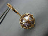 LARGE 1.84CT DIAMOND & AAA RHODOLITE TAHITIAN PINK PEARL 18KT ROSE GOLD EARRINGS