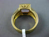 LARGE 5.50CT DIAMOND & AAA PINK TOPAZ 14KT YELLOW GOLD FILIGREE ENGAGEMENT RING