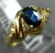 .67CT DIAMOND & AAA SAPPHIRE 14KT YELLOW GOLD INFINITY SOLITAIRE ENGAGEMENT RING