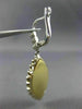 LARGE 1.52CT DIAMOND 18K 2 TONE GOLD MARQUISE SHAPE FILIGREE LEVER BACK EARRINGS