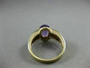 ESTATE LARGE 1.34CT DIAMOND & AAA AMETHYST 14K YELLOW GOLD SOLITAIRE RING #21930