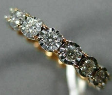 .96CT DIAMOND 18KT ROSE GOLD 3D ETOILE HEART ETERNITY WEDDING ANNIVERSARY RING