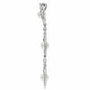 .53CT DIAMOND & AAA SOUTH SEA PEARL 18KT WHITE GOLD 3D TEAR DROP JOURNEY PENDANT