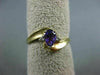 0.52CT DIAMOND & AAA PEAR SHAPE AMETHYST 14KT YELLOW GOLD 3D 3 STONE PROMISE RING