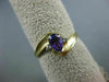 0.52CT DIAMOND & AAA PEAR SHAPE AMETHYST 14KT YELLOW GOLD 3D 3 STONE PROMISE RING
