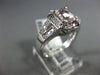 WIDE 1.30CT DIAMOND & AAA MORGANITE 14K WHITE GOLD HALO FILIGREE ENGAGEMENT RING